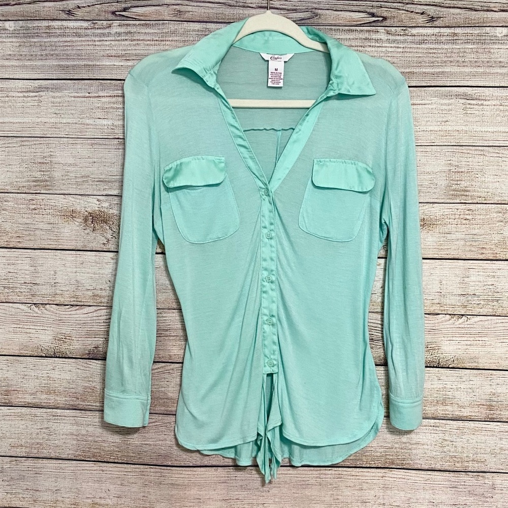 🍁 CANDIE'S BUTTON FRONT BLOUSE